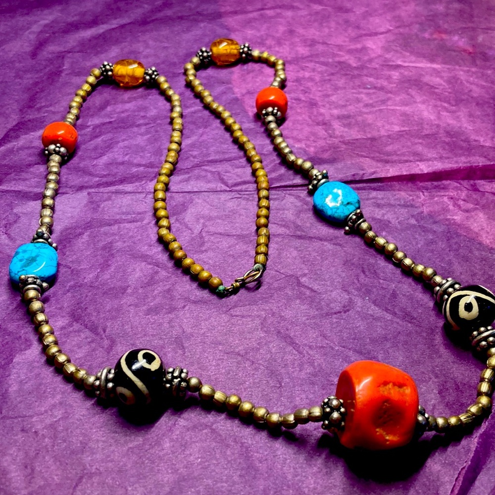 Possible Tibetan coral necklace
